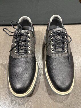 FootJoy Men's Black Leather Spiked Golf Shoes – Size 10.5 M